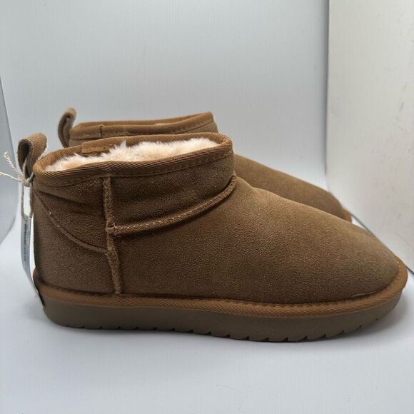CUSHIONAIRE Women's pull on boot 9 CHESTNUT - Picture 1 of 7